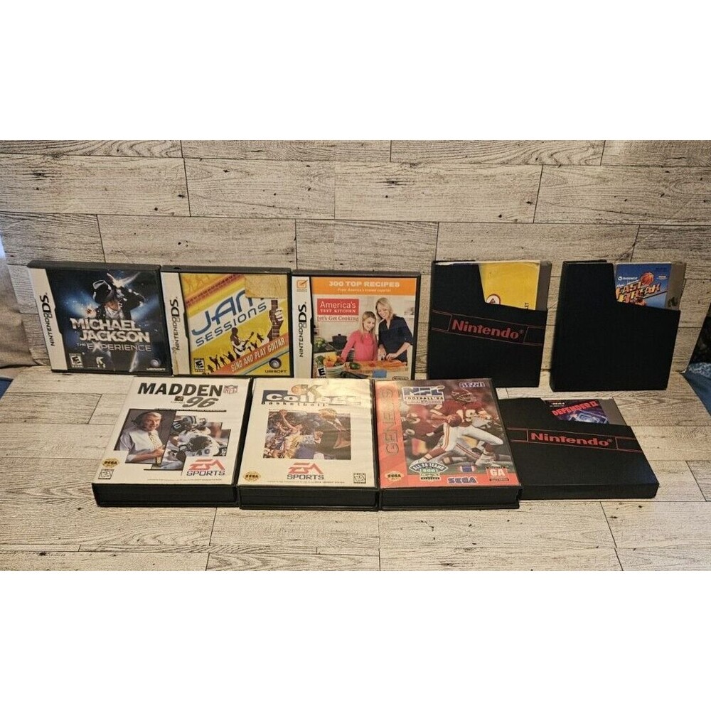 Vintage NES, Sega Genesis, Nintendo DS Video Game Lot.